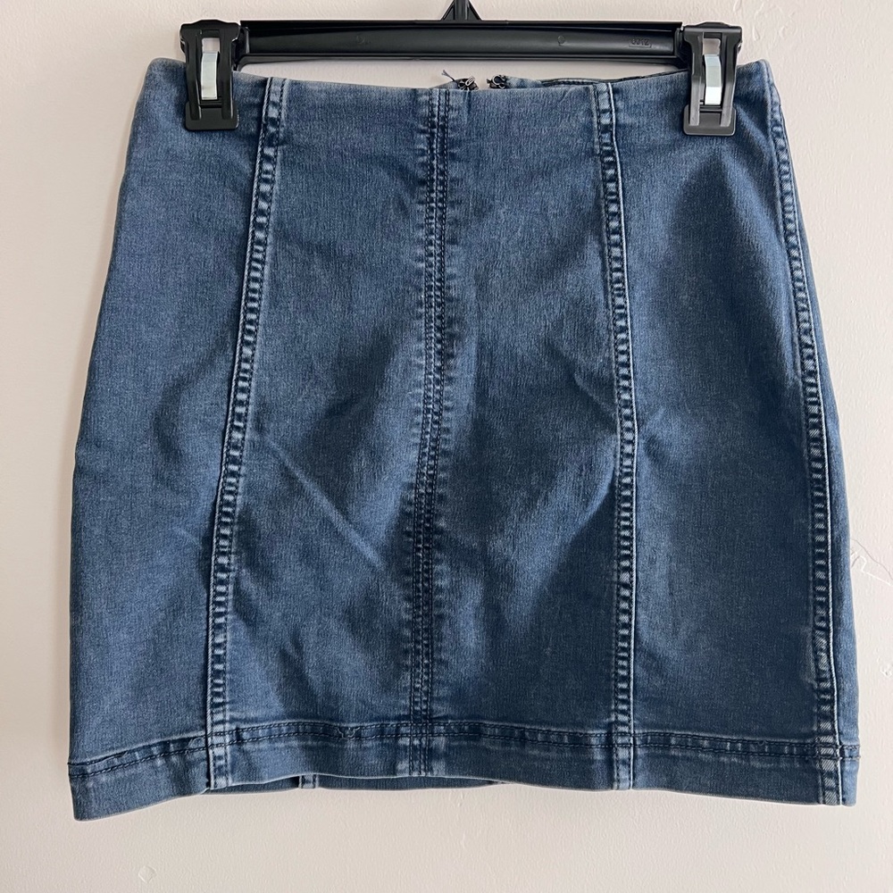 Free People Denim Mini Skirt Size 6